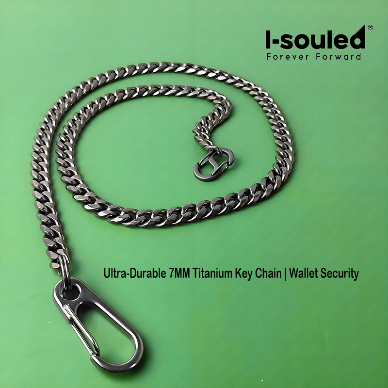 Wallet Slim Titanium - I-souled Rantai Dompet Titanium 7MM dengan