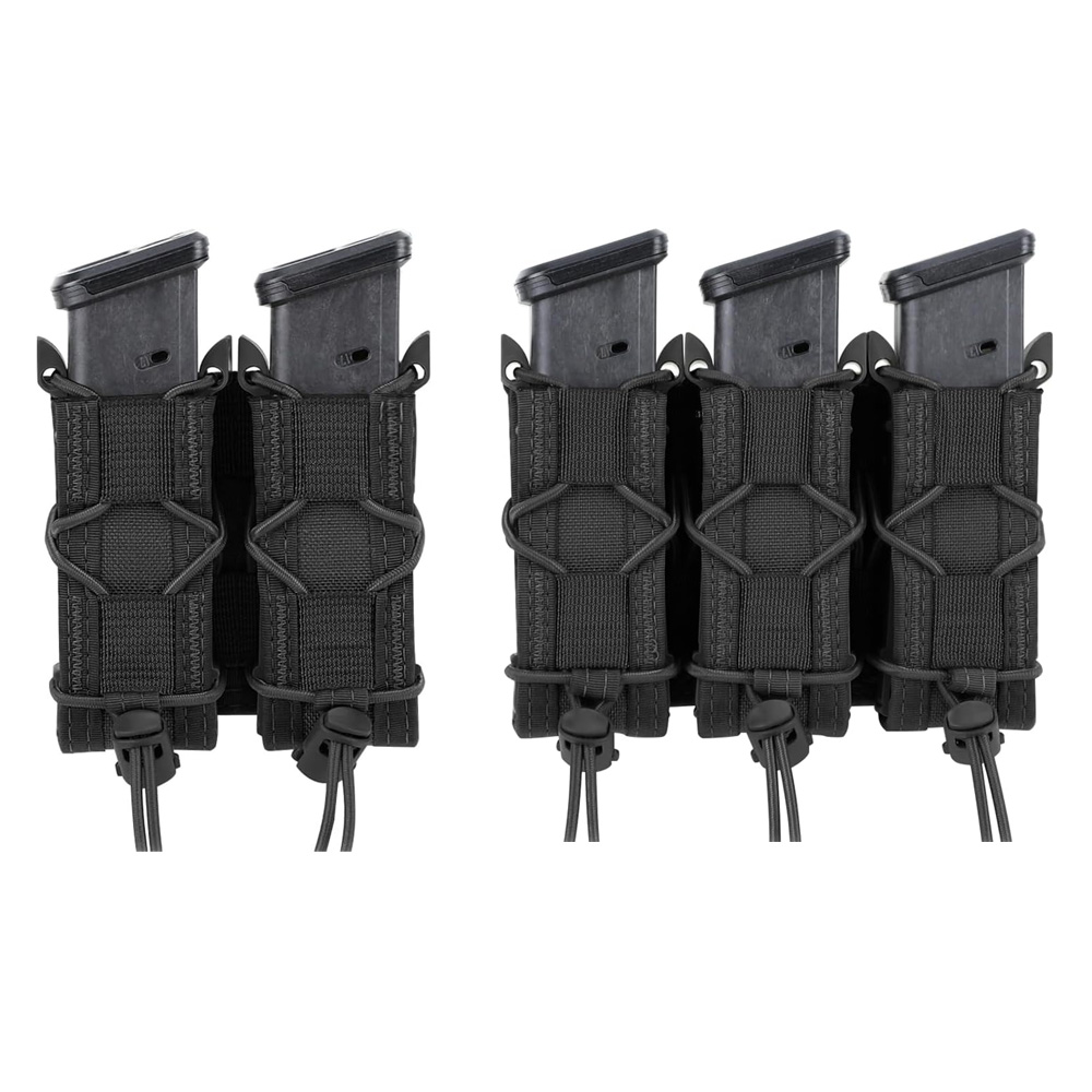 Edc Carry Holster - Kantong Magazen Pistol 9mm Double/Triple Stack