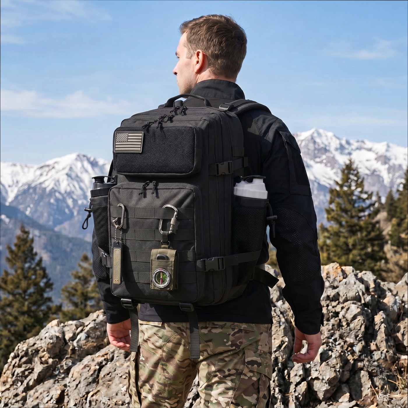 Edc Carry Backpack - Ransel Pancing Taktis Kapasitas Besar 45L