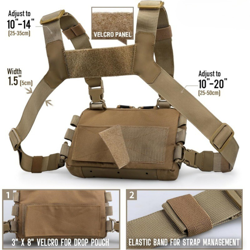 Rompi Pancing Taktis Tas Dada  - Edc Carry Backpack ulasan dan harga