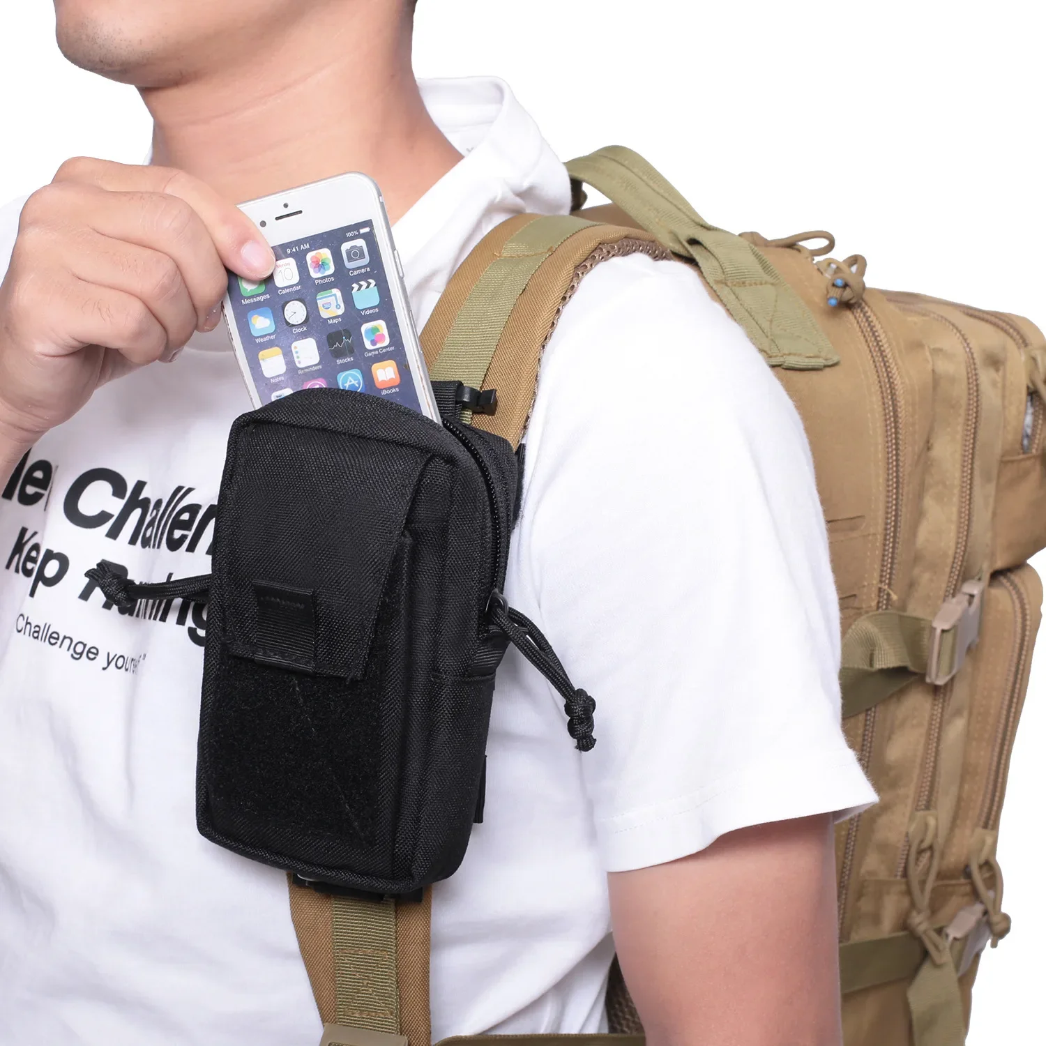 Tas Pinggang Molle dengan Tali - Edc Carry Kit ulasan dan harga