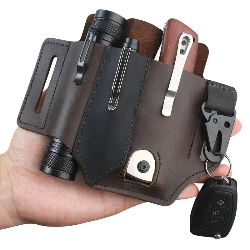 Gantungan Pinggang Kulit Sapi  - Edc Carry Pocket Pouch ulasan dan harga