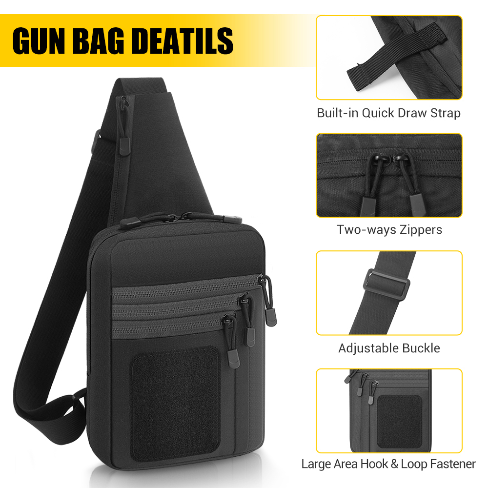 Tas Senapan Pistol Taktis Tas  - Edc Concealed Carry Sling Bag ulasan dan harga