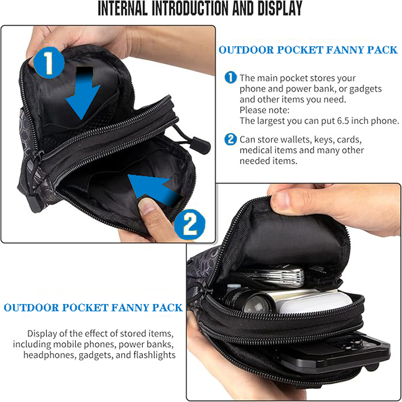 Tas Pinggang Kantong Molle Tak - Edc Carry Fanny Pack ulasan dan harga
